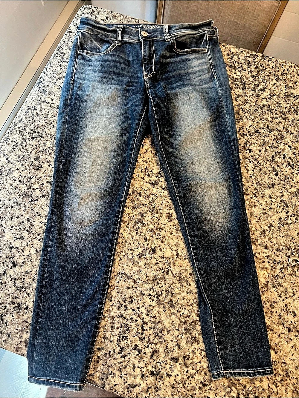 American Eagle Outfitters Super Stretch Skinny Jeans Skinny Jeans Blue Waist 8